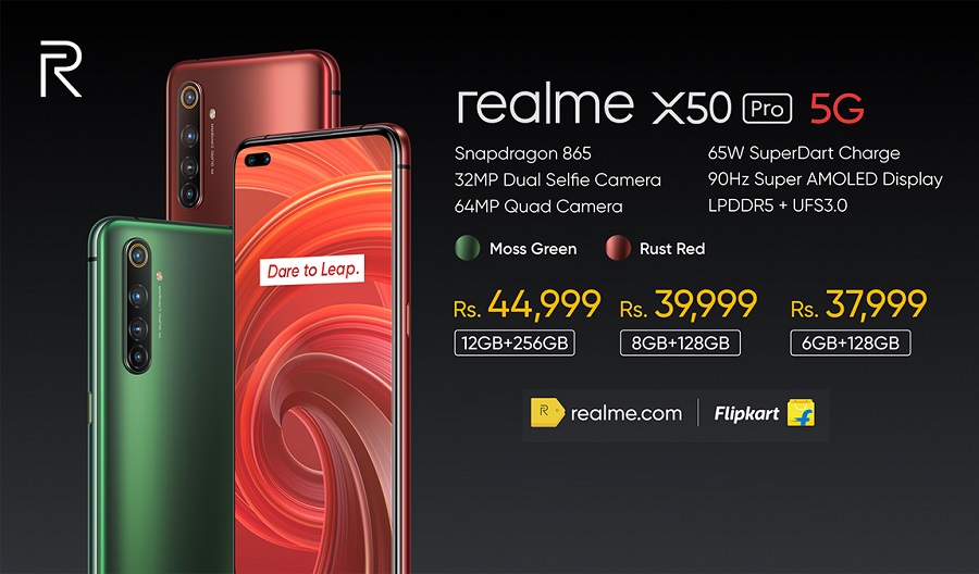 Buy RealMe X50 Pro 5G Rs 24999 only From Flipkart [+ Extra Rs 1000 Off